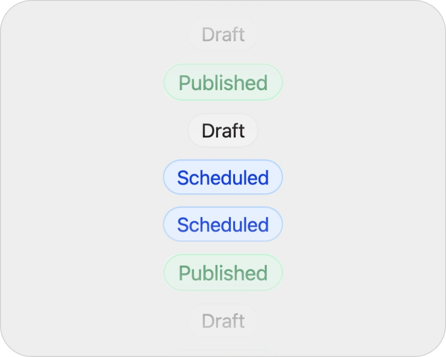 Status and sync-state visibility